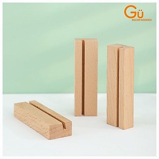 combo 3 Kệ cài ảnh lưu niệm, Đế gỗ đựng menu, Tranh ảnh / Danh thiếp cho văn phòng