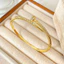 Vòng tay móng tay mạ vàng 18K dành cho nữ - Full Crystal được trang trí - Vòng đeo tay mở có thể điều chỉnh - Luxury 20g Comfort