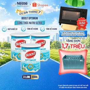 Bộ 3 Sữa Bột NESTLÉ BOOST OPTIMUM Singapore Bổ Sung Dinh Dưỡng Cho Người Lớn Tuổi 800G