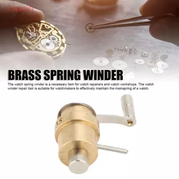 Đồng hồ ESPOIR Công cụ cuộn dây Mainspring, Đồng hồ đồng thau vàng Mainspring Coiler, Nhiều mẫu chắc chắn Công cụ sửa chữa đồng hồ cơ Đồng hồ Mainspring Hoạt động cuộn dây
