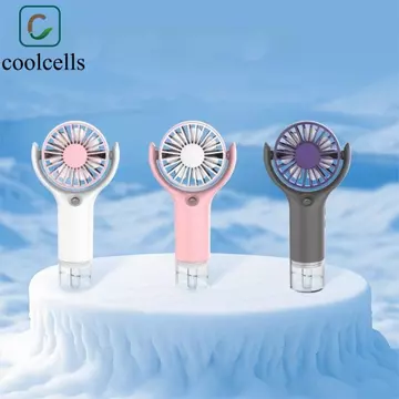 coolcells Quạt phun cầm tay có thể sạc lại COOLCELLS USB, Quạt phun sương mini cầm tay cầm tay mini, Chức năng phun sương mịn có thể sạc lại USB Quạt sương mạnh Sử dụng cá nhân