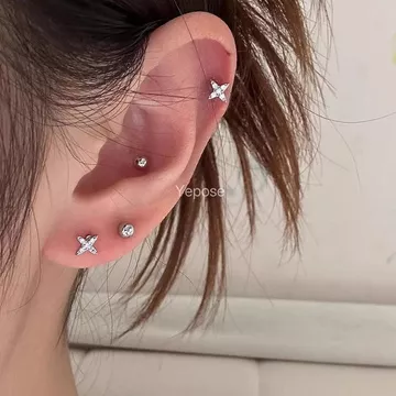 Bông Tai Bông Tai Bông Tai Bông Tai Bông Tai Bông Tai Bông Tai Ngôi Sao Bốn Cánh Bông Tai Phù Hợp Với Tinh Tế Độc Đáo Bông Tai Ngôi Sao Năm Cánh Zircon Niche Thiết Kế Bông Tai Bé Gái 8.12 DD