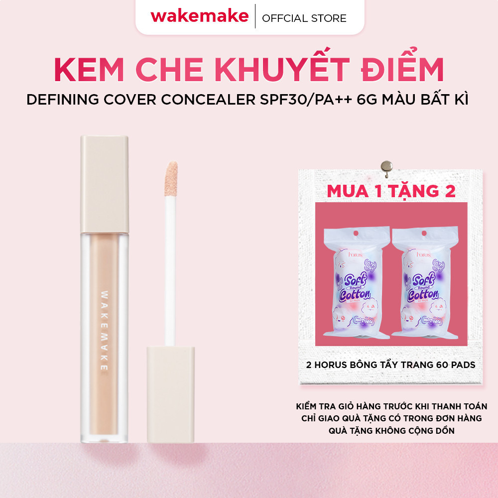 Che khuyết điểm WAKEMAKE Defining Cover Concealer 6g - FS