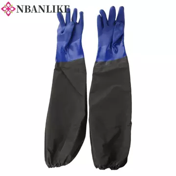 NBANLIKE 1 Đôi Găng Tay Chống Thấm Nước Bảo Vệ Lao Động, Găng Tay Cao Su Dày Có Thể Tái Sử Dụng, Găng Tay Làm Vườn Tay Chống Mòn Kéo Dài Làm Việc An Toàn Găng Tay Công Việc Nhà