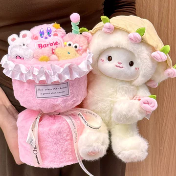 🔥ảnh đạo cụ Dễ thương Quà Tặng Trung Thu Làm Quà Tặng Bạn Gái Hoa Hồng Ôm Hoa Búp Bê Cừu Bó Hoa Quà Tặng Sinh Nhật Cô Gái Gửi Bạn Gái Trẻ Em Sáng Tạo Ngày Nhà Giáo Quà Tặng