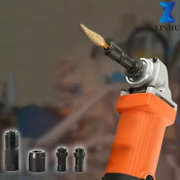 Máy mài góc LINHU Bộ chuyển đổi sửa đổi, Máy mài góc bằng thép Carbon cao sang máy mài thẳng Bộ chuyển đổi sửa đổi, Máy mài ren 3 / 6mm Đen M10 Máy mài góc loại 100