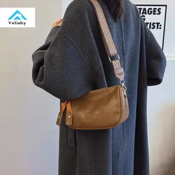 Women's Vintage PU Leather Shoulder Bag