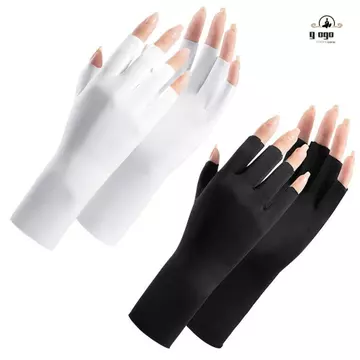Găng tay vẽ móng tay GOGOU, Găng tay chống nắng đèn Led bảo vệ tia cực tím móng tay, Chống bức xạ đầy màu sắc Bảo vệ da ngón tay Chống tia UV Găng tay nghệ thuật làm móng tay nữ