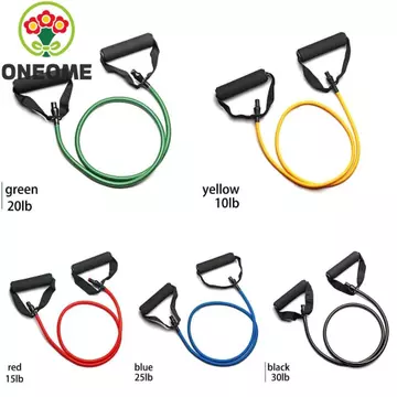 ONEOME 5 cấp độ Dây kháng lực, Dây kéo kháng lực đàn hồi 5 cấp độ, Dây kháng lực Đa chức năng Di động đơn sắc Thể dục Dây thun tập thể dục