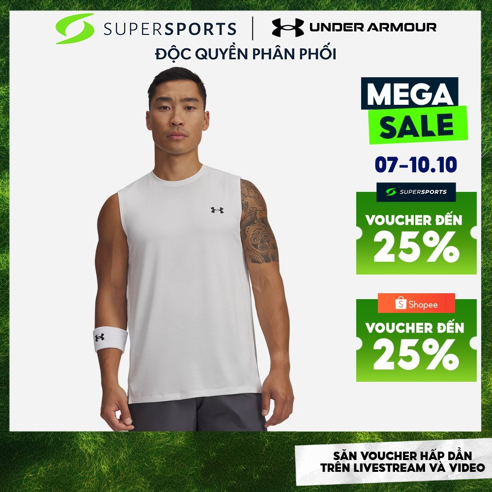 Áo Ba Lỗ Nam Under Armour Tech Vent Tank 2.0 - 6009738-100 LS300 CPAS1010