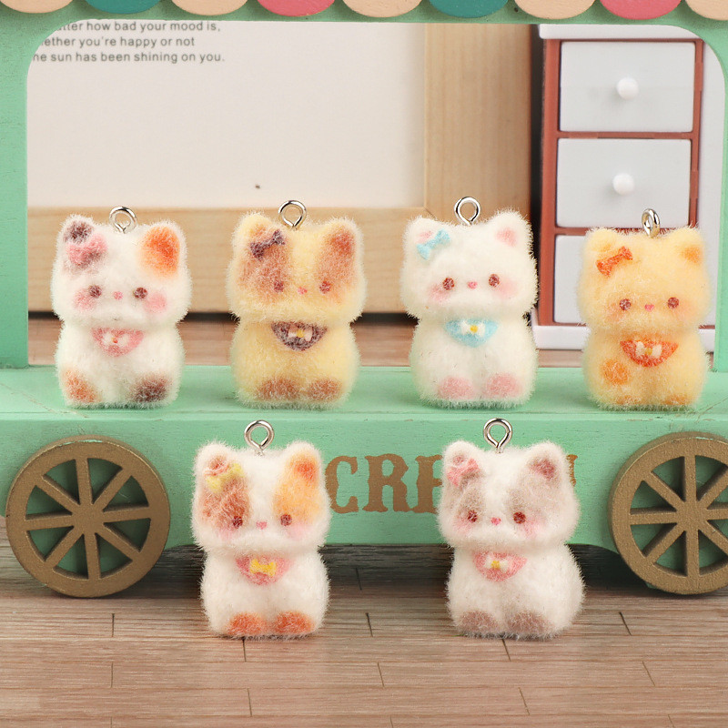 [TẶNG MÓC CÀNG CUA] Móc Khóa Hình Mèo 3D Handmade Nhựa Resin Treo Balo Túi Xách Đáng Yêu