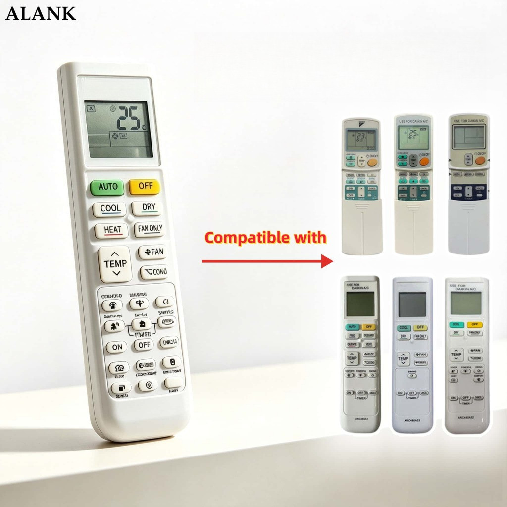 ALANK FOR Daikin tương thích mọi dòng máy lạnh Remote Điều khiển điều hòa đa năng, cài đặt đơn giản