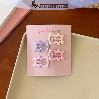 Onetimingfine 4 Cái / bộ Màu Hồng Đơn Giản Trái Tim Ngôi Sao Kẹp Tóc Cho Bé Gái Kẹp Tóc Dễ Thương Barrettes Phụ Kiện Thời Trang Quà Tặng VN