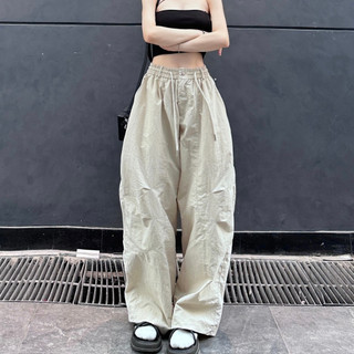 Quần Dài Chất Gió Nhăn Parachute Pants Harem Dáng Thụng Nam Nữ Unisex-BUN222