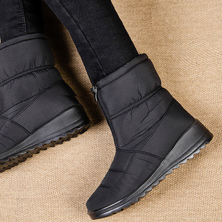 Giày Bốt Tuyết Cổ Điển Nữ Có Lông Lót Ấm Áp Thoải Mái Đến Mắt Cá Chân Booties Hàng Ngày Essentials Giày Đi Bộ