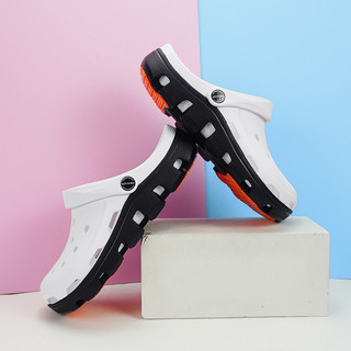 【Cr0cs cùng nhà máy】Dép sục nữ có charm, đế EVA chống trượt 4cm. Siêu nhẹ, miễn phí đổi trả.