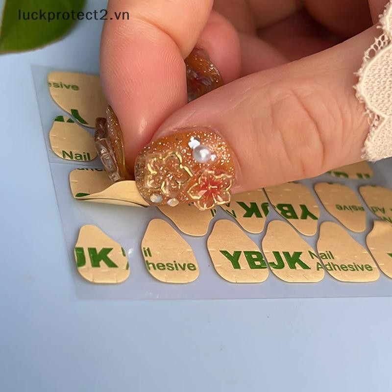 # luckpro # Miếng Dán Keo Dán Băng Keo Hai Mặt Cho Móng Tay Giả Siêu Dính Chống Thấm Nước Thoáng Khí Keo Thạch Trong Suốt.