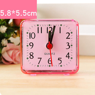 Đồng hồ báo thức Mini vuông Thiết kế đơn giản Đồng hồ báo thức đầu giường Đồng hồ để bàn cho người ngủ nặng