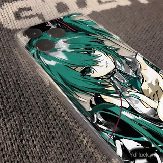 Ốp điện thoại trong suốt hai chiều Hatsune Miku Fashion Girl Style Thích hợp cho iPhone 17promax 16 15promax 14pro 13 xr 17air 16plus 15pro 14promax Vỏ chống sốc chống mồ hôi