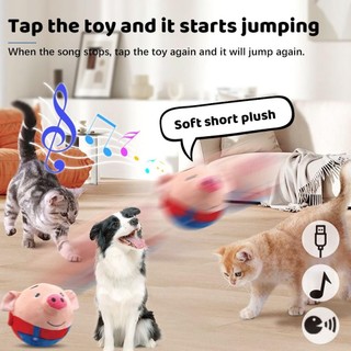 Nâng cấp Hoạt Động Di Chuyển Thú Cưng Sang Trọng Đồ Chơi Tương Tác Squeaky Bouncing Bóng Đồ Chơi Điện Tử Sang Trọng Bóng Cho Và Con Chơi Ngoài Trời Trong Nhà thay thế có thể giặt được
