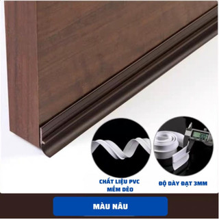Thanh dán khe cửa, ron chặn khe cửa chất liệu PVC siêu bền