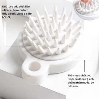 Lược gội đầu, massage da đầu Silicon - Bảo vệ da đầu, chăm sóc tóc hiệu quả