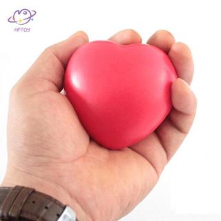 HFTOY 1 X Tập thể dục hình trái tim Giảm căng thẳng Bóp cao su đàn hồi Bọt mềm ~