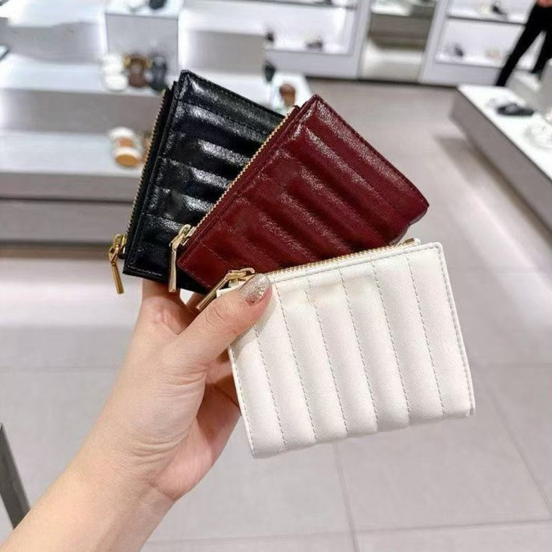 Ví gấp dọc nữ thiết kế ví đơn giản 10681159 Với hộp