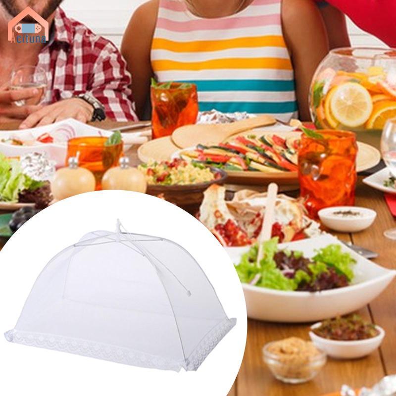 Acuuna Thời Trang Nhẹ Có Thể Gập Lại Lưới Thực Phẩm Có Viền Ren Cho Cắm Trại Trong Nhà Nướng BBQ
