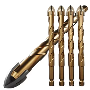 Máy khoan gạch Rill Four-Edge Overlord Máy khoan thép vonfram Máy khoan coban Máy khoan thủy tinh bê tông Rill có độ cứng cao Máy khoan bốn tầng (pipixia666.ph)