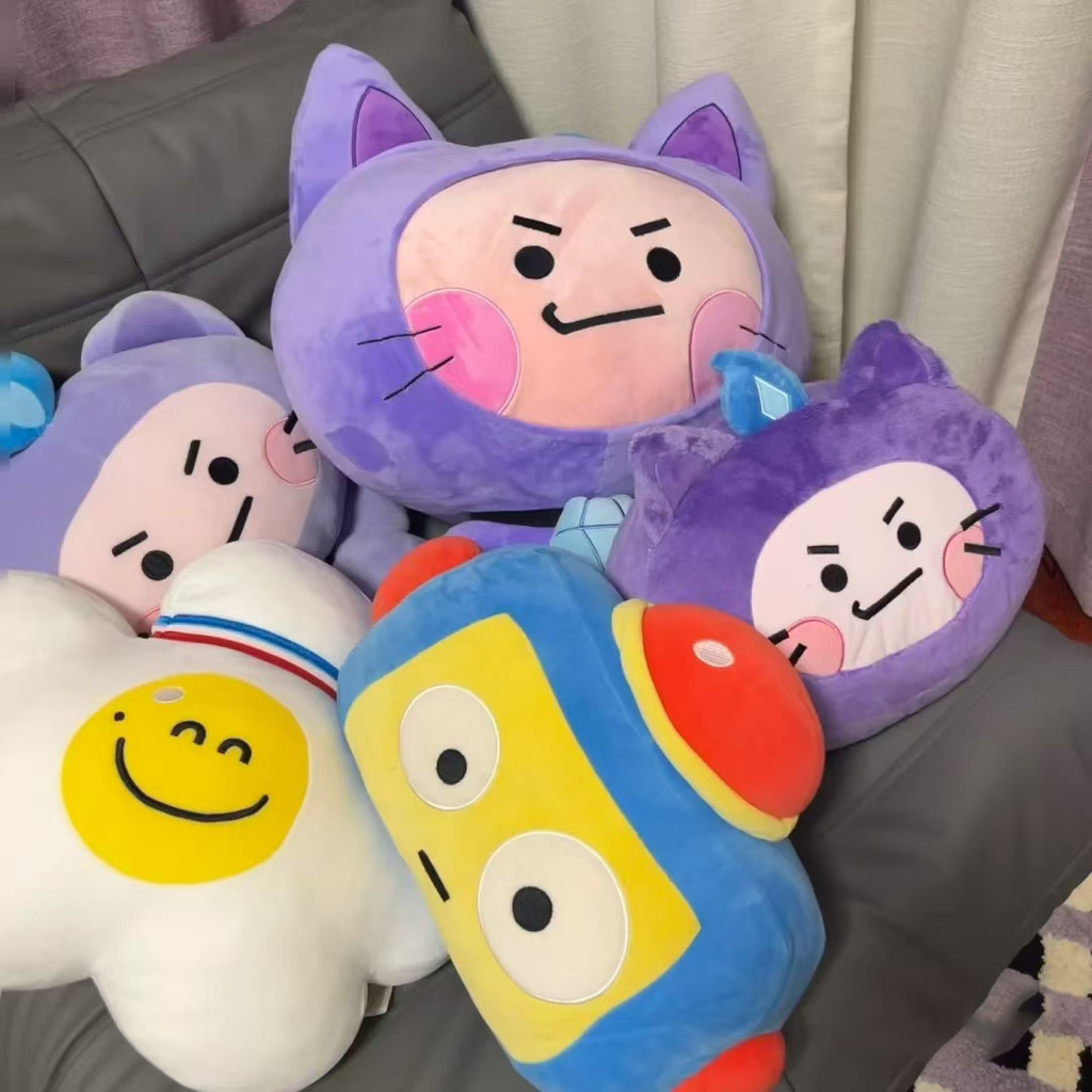 PF TREASURE TRUZ LAWOO HIKUN Robot Mèo ngôi sao năm cánh đồ chơi nhồi bông đồ chơi sang trọng cho trẻ em bé gái