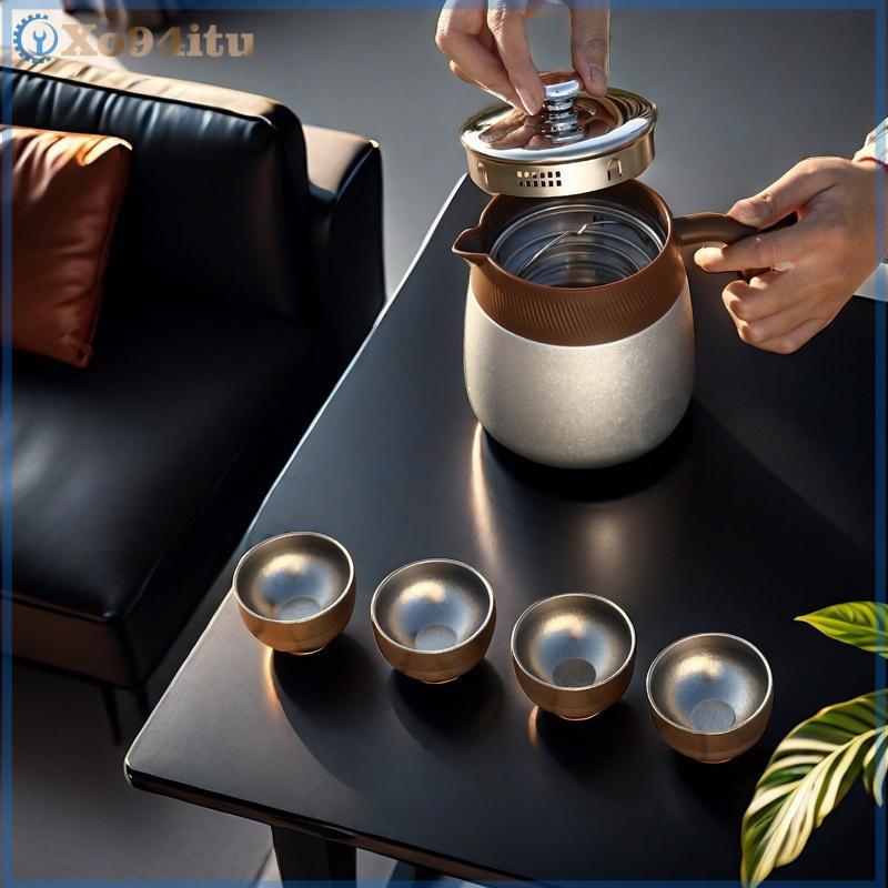 XOITU Ấm đun nước phủ titan cao cấp mới dành cho doanh nhân và gia đình, Ấm trà tách trà và nước có tay cầm và nồi cà phê dung tích lớn VN