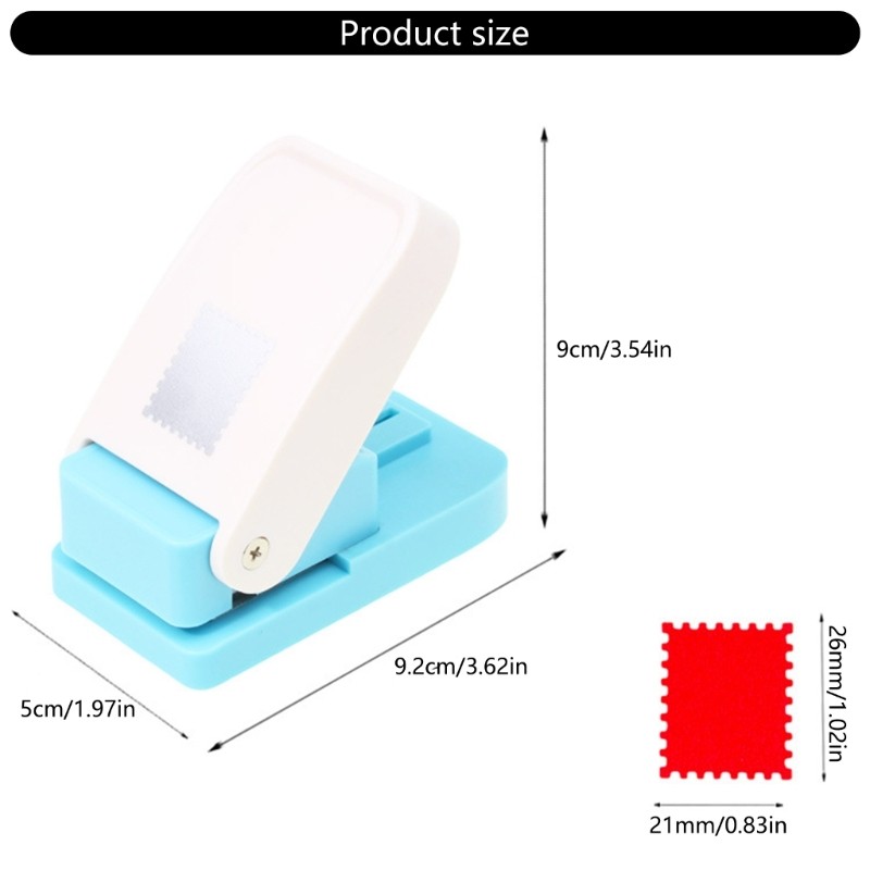 Bapara Giấy Chuyên Nghiệp Embosser Lỗ Vuông Hạng Nặng Để Làm Thẻ Thêu Sò Dập Nổi Trên Giấy Cardst