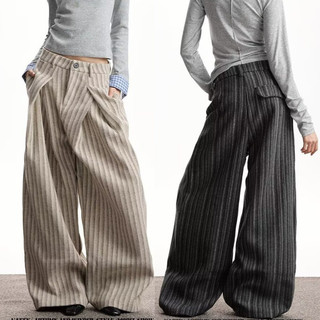 Quần nam phong cách Nhật Bản với thiết kế sọc tweed, lấy cảm hứng từ bông tai.
