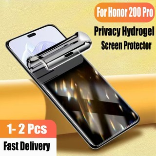 1-2 Chiếc Honor 200 Pro Soft Privacy Hydrogel Bảo Vệ Màn Hình Cho Honor X9A X9B 5G Phim Bảo Vệ Chống Gián Điệp