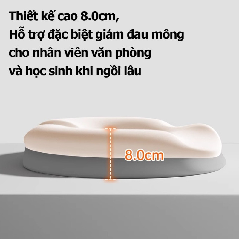 Đệm lót ghế, gối kê mông y tế, siêu mềm mại đàn hồi tốt, cho bà bầu người trĩ
