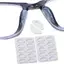 VFZ 5 Cặp Kính Mắt Chống Trơn Trượt Miếng Lót Mũi Silicon Mềm Kính Dính Miếng Lót Mũi Cho Khung Nhựa Kính Mát (/ Trắng) OTE