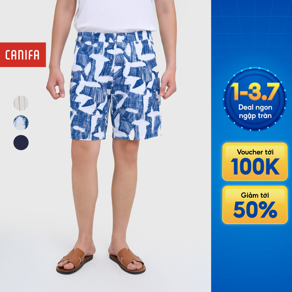 Quần short nam CANIFA form regular kết hợp kiểu dáng basic 8BS25S009