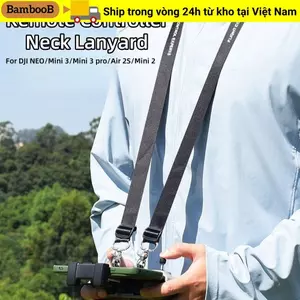 Dây đeo cổ BAMBOOB, Dây buộc cổ móc đôi di động, Phụ kiện máy bay không người lái RC rảnh tay Dễ dàng cài đặt Dây đeo điều khiển từ xa cho DJI NEO / Mini 3 / Mini 3 / Air 2S / Mini 2