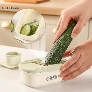 GCDHome Hộ Gia Đình Hướng Dẫn Sử Dụng Máy Xay Tỏi 2 Trong 1 Có Tay Bảo Vệ Gừng Mài Xay Mini Nhựa Tỏi Planer Thực Phẩm Bổ Sung HOT