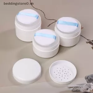 COD 200 / 250 / 300g Loose Powder Case Loose Powder Setting Powder Powder Mật ong Powder Dispenser Hộp mực rỗng có nắp phồng MỚI