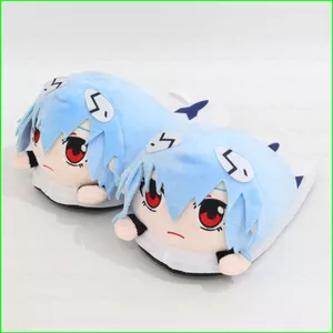 HT3 EVA Ayanami Rei Sang Trọng Dép Dành Cho Nữ Trẻ Em Nhồi Bông Giày Cotton Nhà Dép Mềm Mại Không Trượt Ấm TH3