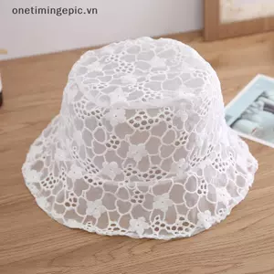 VFZ Ngọt Ngào Dễ Thương Ren Rỗng Hoa Buet Mũ Thời Trang Nữ Người Cá Mũ Thoáng Khí Che Nắng Mũ OTE