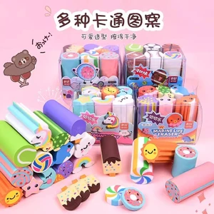 Tẩy hoạt hình khối lớn dễ thương, xóa sạch cho trẻ em Mẫu giáo Giải thưởng trường học Quà tặng học sinh NXWF