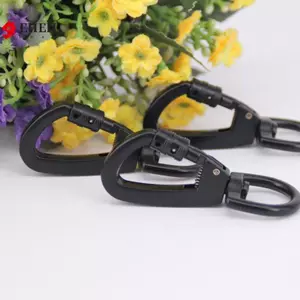 Carabiner tự động loại D đa chức năng có vòng xoay xoay cho móc khóa ngoài trời Móc xích thú cưng VN
