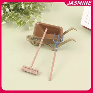 JASMINE 1: 12 Bri Field Garden Farm Cảnh Bộ Dụng Cụ DIY Handmade Nhà Búp Bê Thu Nhỏ Xe Xây Dựng Dụng Cụ Trang Trí Đồ Chơi Trẻ Em JASMINE