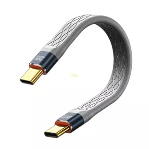 Btsg Ngắn USB4 C Cáp 5Inch Flat 40Gbps Tốc Độ 240W Sạc 8K60hz Video Cho Miếng Lót Điện Thoại eGPU Và Nhiều Thiết Bị USB C khác