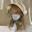 Mũ Rơm Đơn Giản Mùa Hè Nơ Ngọt Ngào Chống Nắng Hoa Pháp Mũ lolita Mũ Phẳng lolita