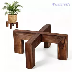 Giá để chậu hoa WANYEDI, Giá đỡ cây bằng gỗ khung chữ thập cỡ nhỏ, màn hình hàng ngày Dễ dàng lắp ráp Gỗ thông Gỗ nâu Hạt gỗ trong nhà Giá đỡ nồi phòng khách