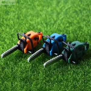 Máy cưa xích thu nhỏ YOLOGO, 1: 12 Dụng cụ làm vườn Mô phỏng Dụng cụ làm vườn, Mô hình cảnh quà tặng DIY Nhà chơi nhà búp bê Đồ chơi cắt cỏ